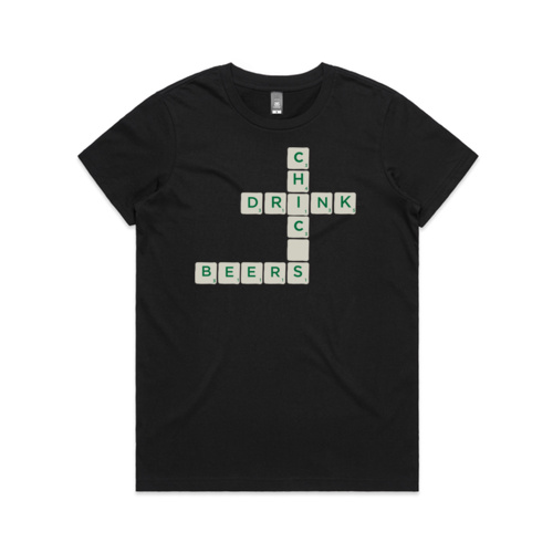 CHICKS DRINK BEERS LADIES - BLACK Thumbnail